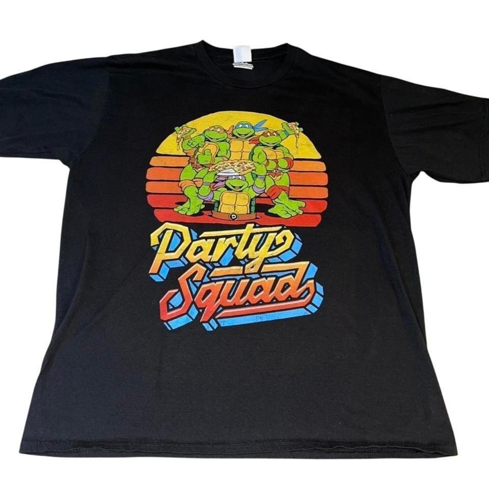 Port & Company TMNT Party Squad Graphic Tee Black XLTeenage Mutant Ninja Turtles